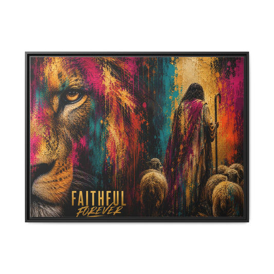 Faithful Forever Wall Art – Matte Canvas – Christian Wall Decor
